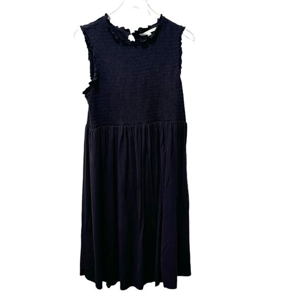 The Nines by HATCH Sleeveless Smocked Jersey Maternity Dress - Picture 3 of 6